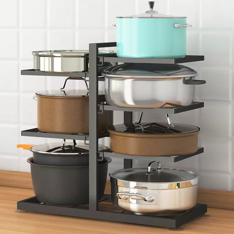 Double-sided Pot and Pan Storage Shelf