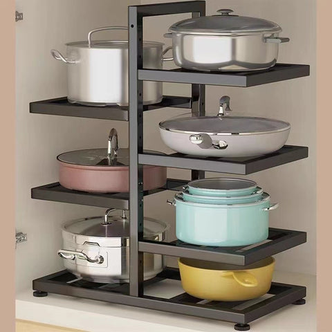 Double-sided Pot and Pan Storage Shelf