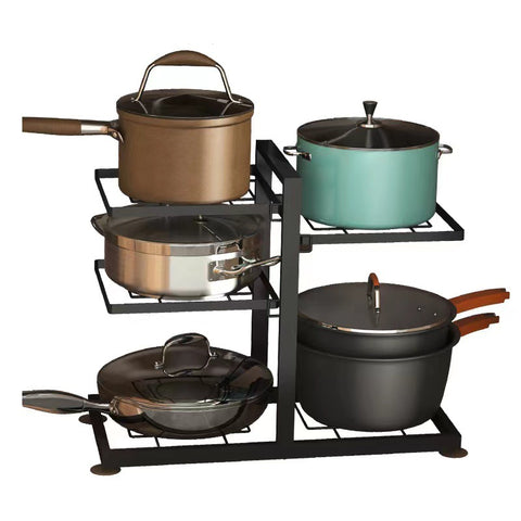 Double-sided Pot and Pan Storage Shelf